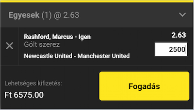 Newcastle - Man United fogadási tipp az Unibetről.