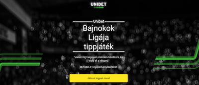 Unibet - Bajnokok Ligája nyereményjáték